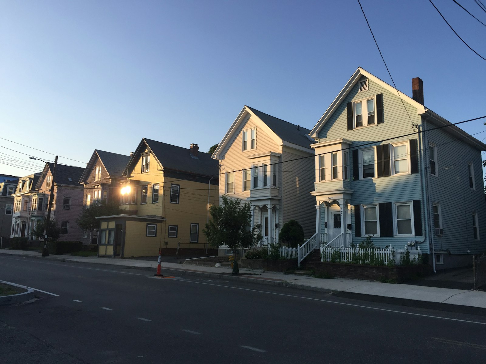 Boston triple-decker multifamily houses